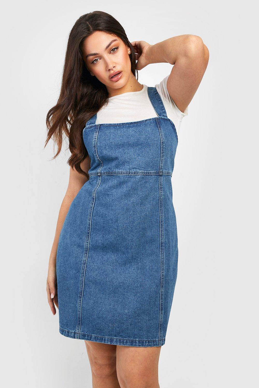 Boohoo store denim pinafore